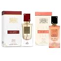 Lattafa Ana Abiyedh Rouge & Coral Eau De Parfum Bundle | 100ml x 2 (3.4 oz Each) | Long-Lasting Unisex Fragrance Set | Authentic Middle Eastern Beauty & Personal Care Lattafa