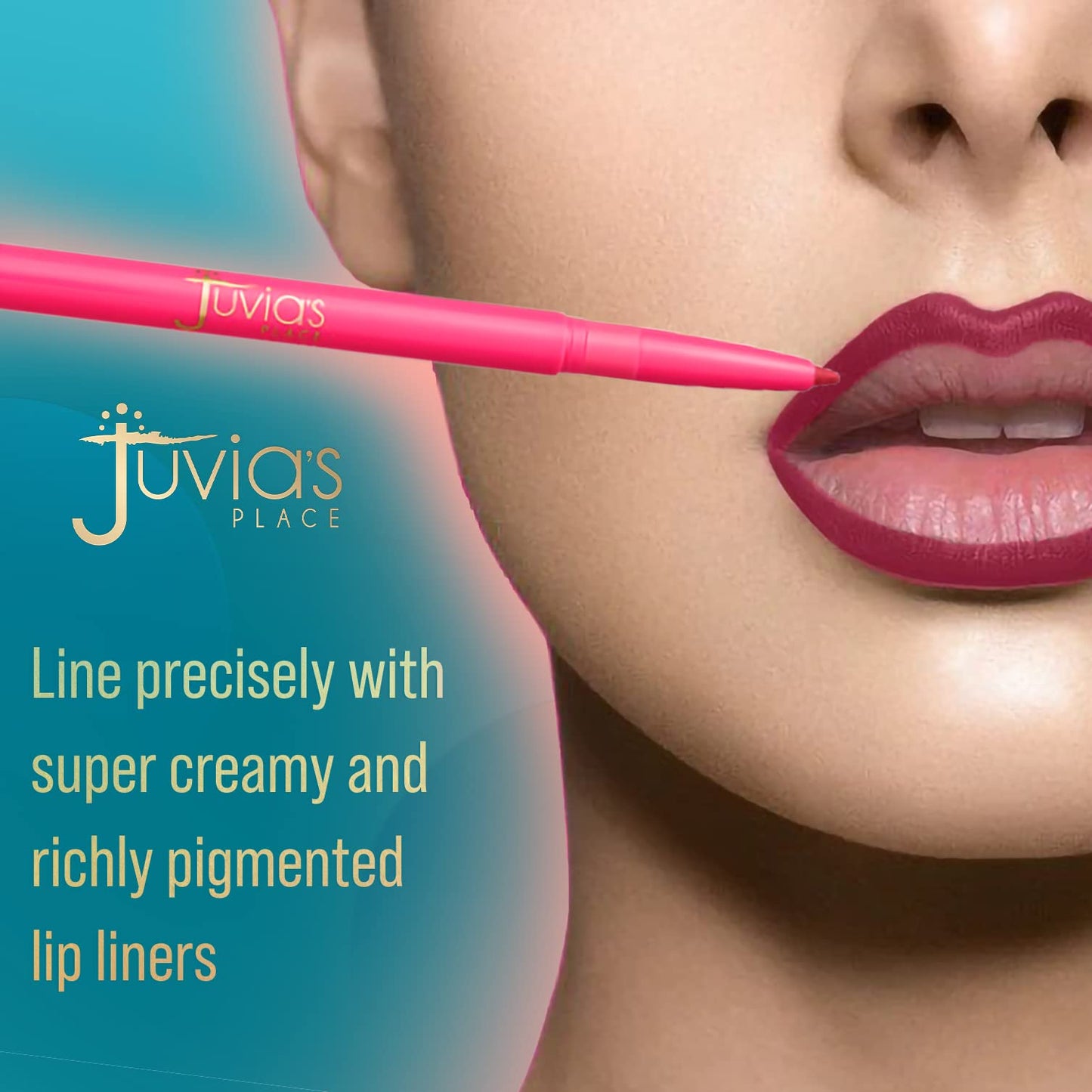 Juvia's Place Coffee Shop Luxe Lip Liner - Wine - Colorstay Matte Finish Lip Pencil, Makeup for Natural Long Lasting Beauty and Sensational Wear, Lip Beauty & Personal Care Juvia's Place