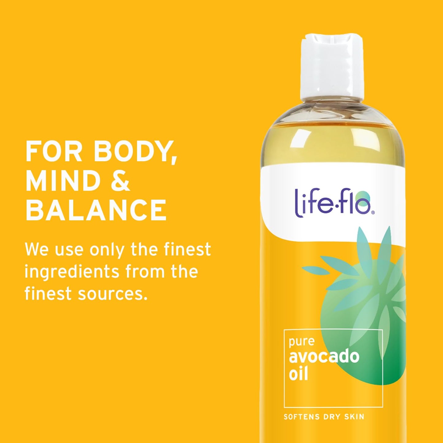 LifeFlo Pure Avocado Oil for Skin Care, Hair Care and Massage, Cold Pressed, Face and Body Moisturizer, Naturally Rich in Protein, Vitamins A, D Beauty & Personal Care Life-Flo