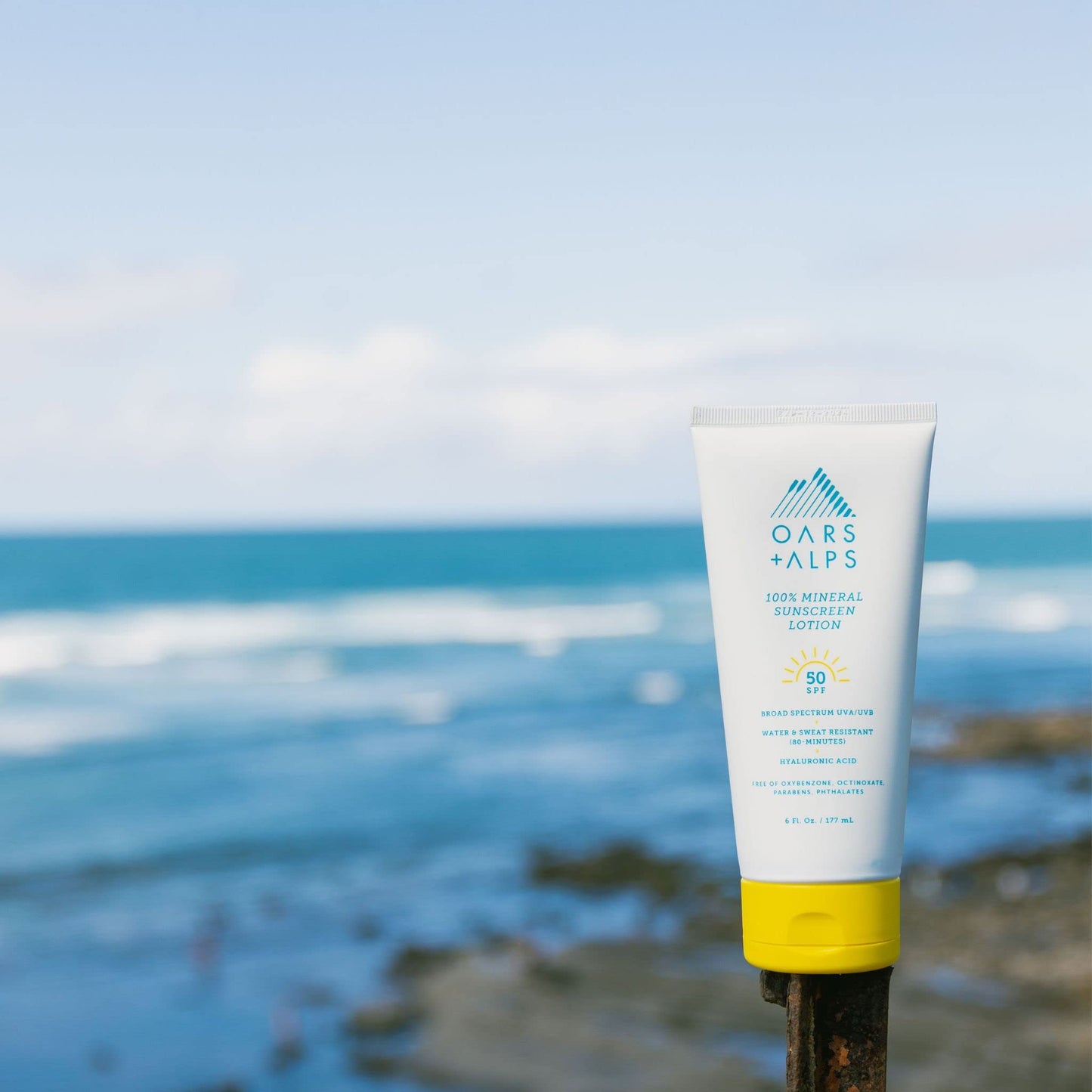 Oars + Alps 100% Mineral Sunscreen for Face & Body Lotion, SPF 50 Body Sunscreen Infused with Hyaluronic Acid, Shea Butter & Coconut Oil, All Skin Beauty & Personal Care Oars + Alps