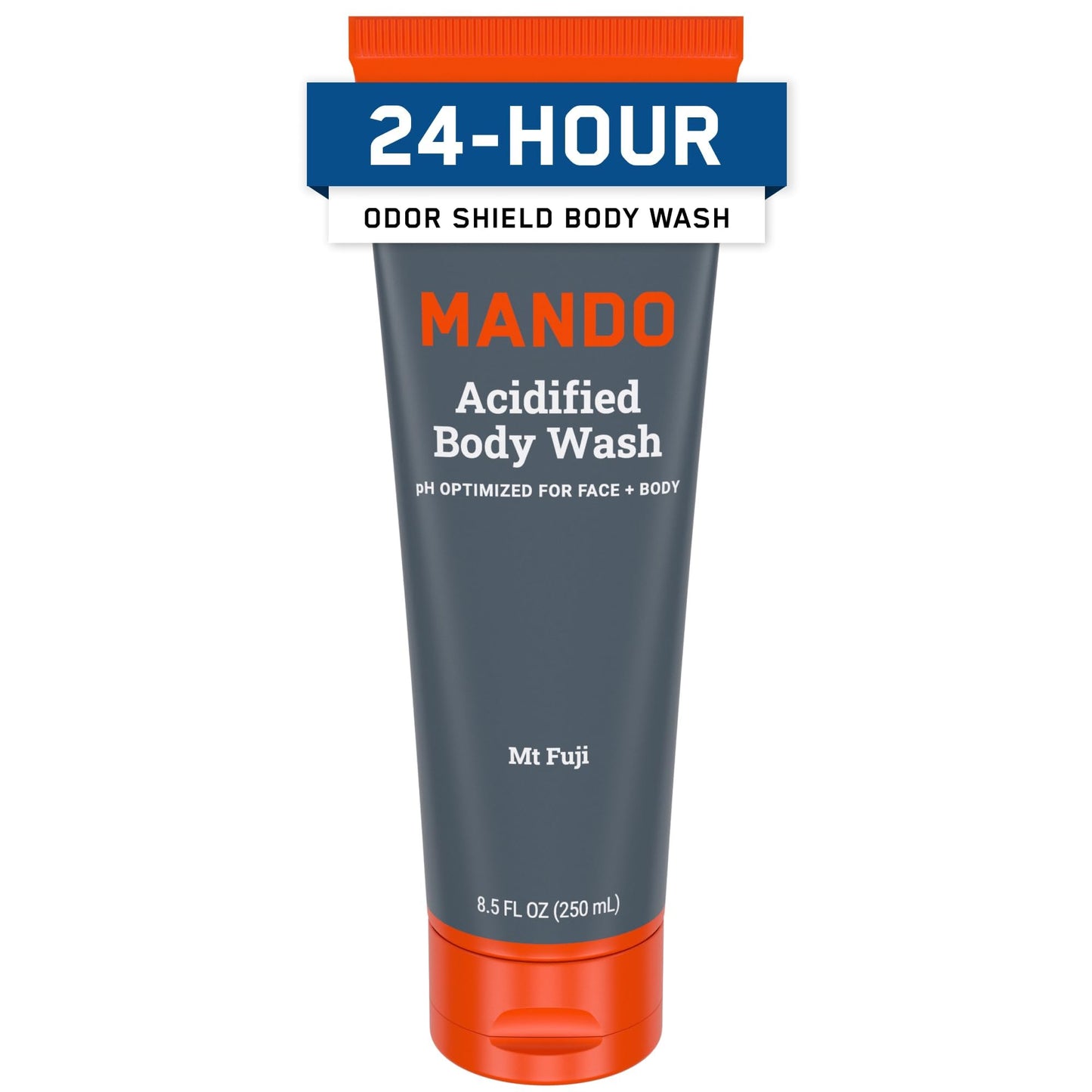 Mando Odor Shield Body Wash - 24 Hour Control - Removes Odor Better than Soap - SLS and Paraben Free, Skin Safe - 8.5 Ounce (Mt Fuji) Beauty & Personal Care Mando