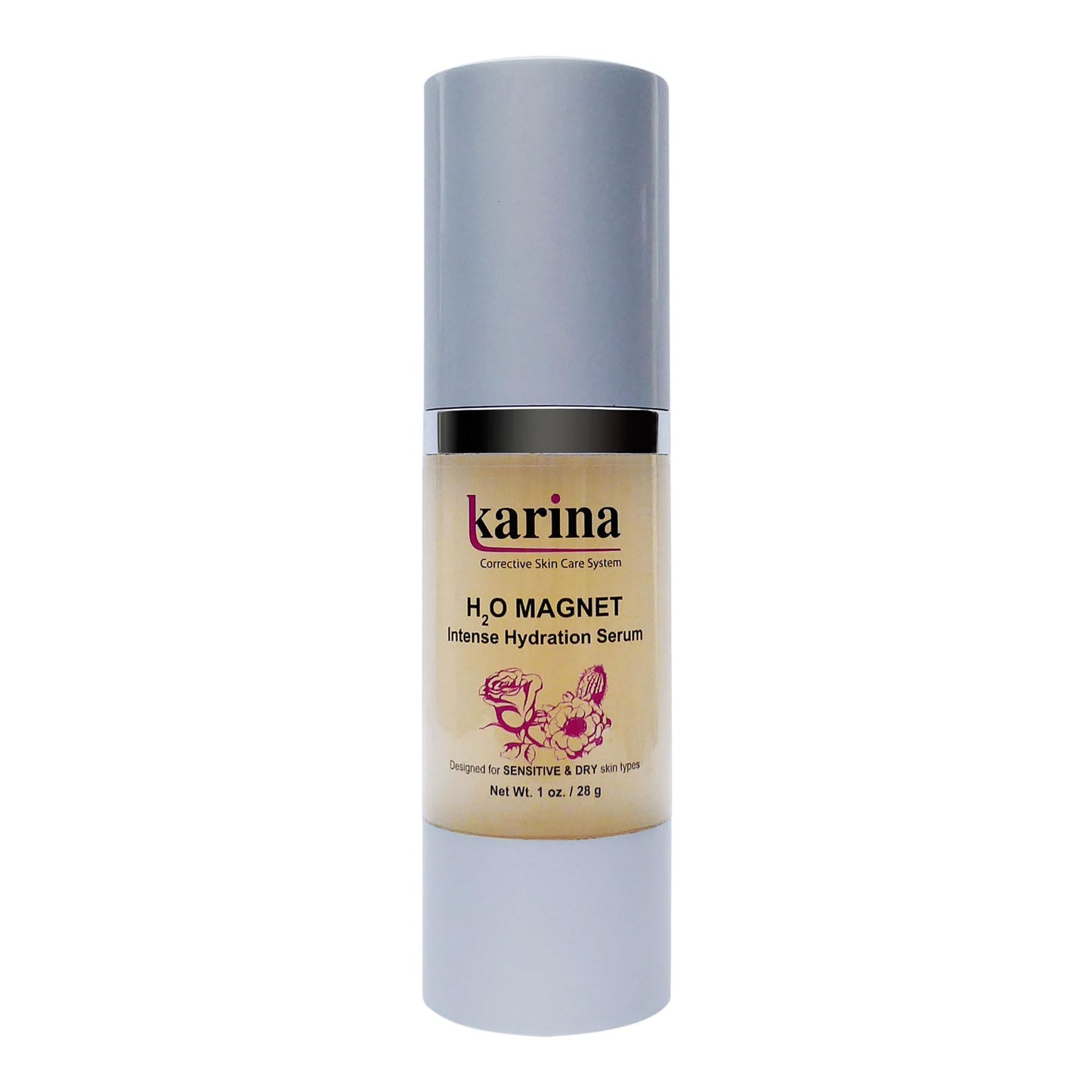 Karina H2O Magnet Intense Hydration Serum 1 fl oz (28 g) with Sodium Hyaluronate and Ginkgo Biloba Extract Beauty & Personal Care Karina Skin Care