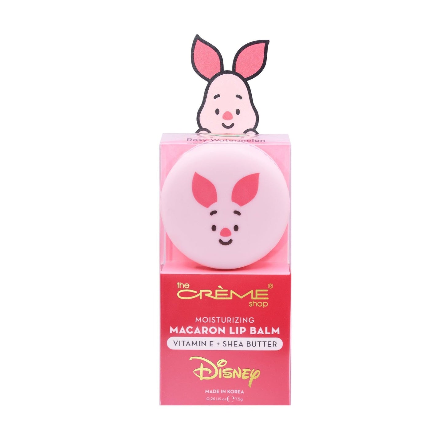 The Crème Shop Macaron Lip Balm - Korean Scented Pocket Portable Vitamin E Shea Butter Lip Moisturizing Balm (Rosy Watermelon) Beauty and Personal Care The Crème Shop