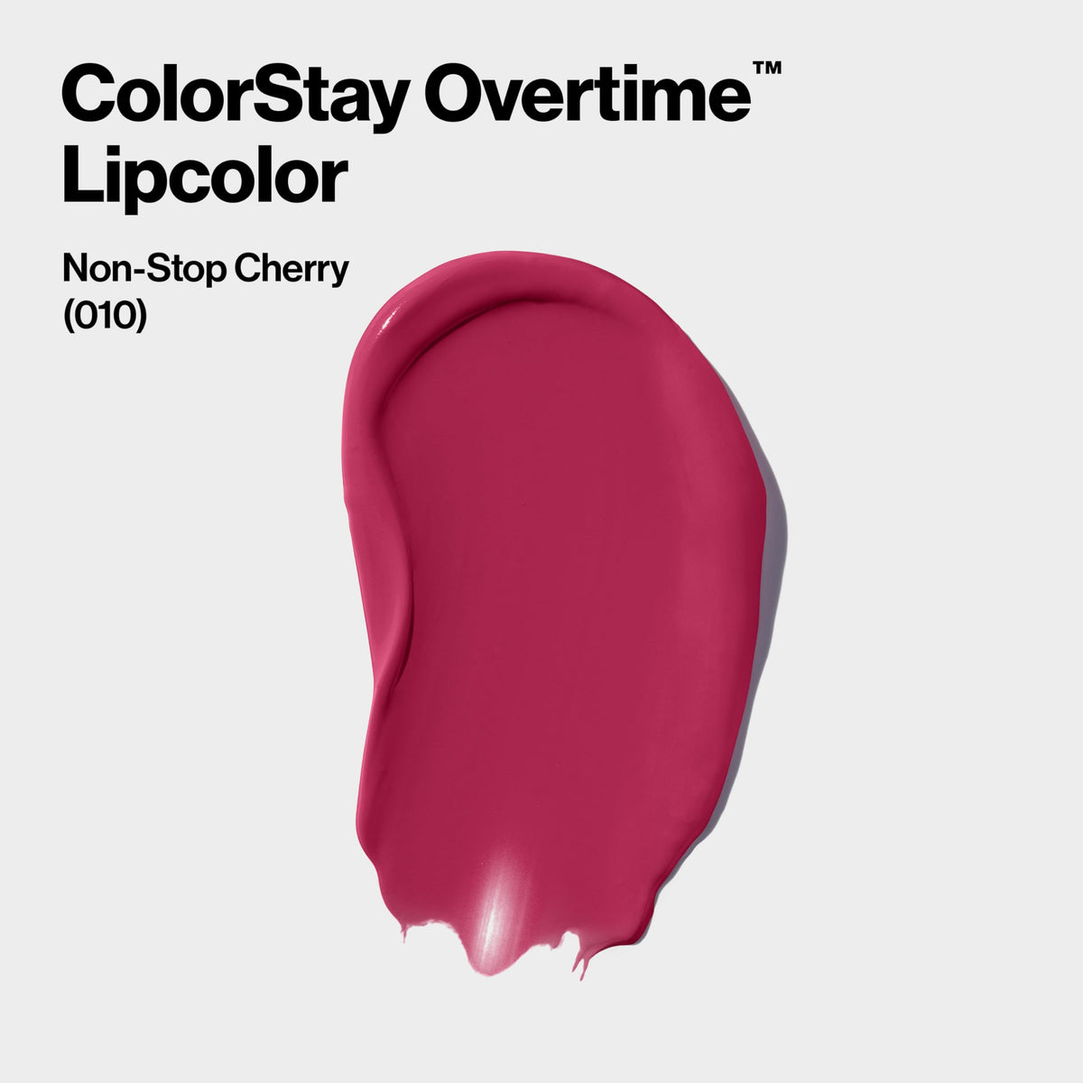 Revlon Liquid Lipstick with Clear Lip Gloss, ColorStay Overtime Lipcolor, Dual Ended with Vitamin E, 010 Non-Stop Cherry, 0.07 Fl Oz Beauty & Personal Care REVLON