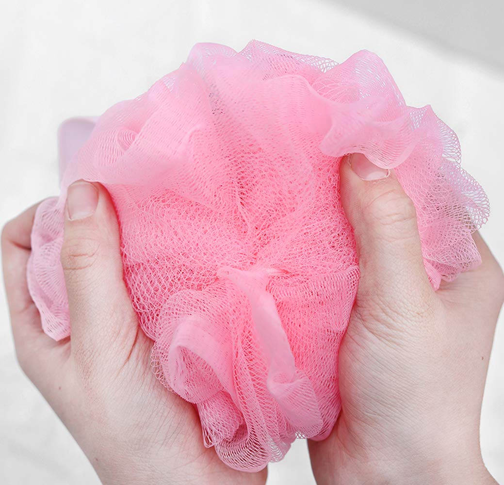 Loofah Sponge,3 Pack Shower Sponge,Mesh Brush Luffa Body Scrubber Gift for 2-14 Year Old Boy and Girl,Bath Toy Gift for Kid,Baby Shower Essential Skin Beauty and Personal Care Donhouse