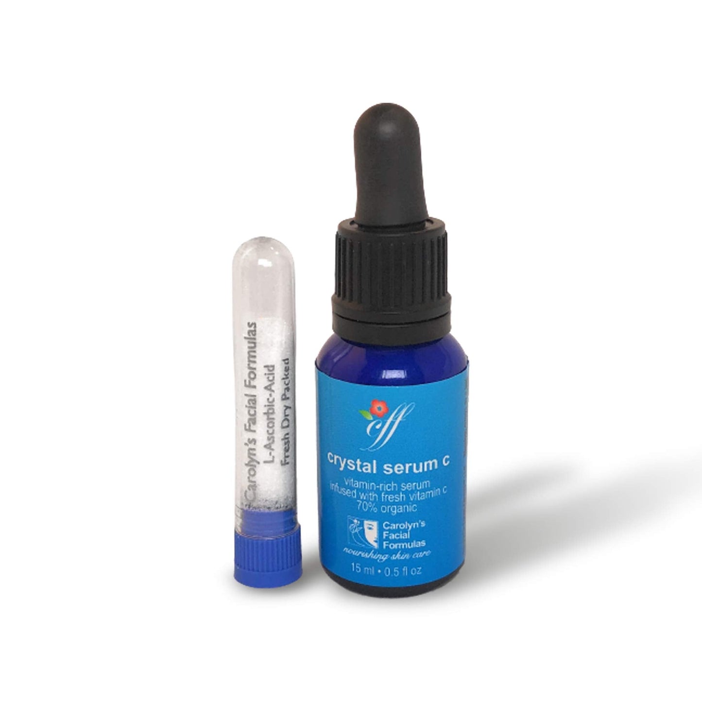 Carolyn's Facial Formulas Crystal Facial Serums C | Vitamin C Serum for Face | Skin Clearing Serum | Made in USA | Organic, Certified Vegan Beauty & Personal Care Carolyn's Facial Fitness