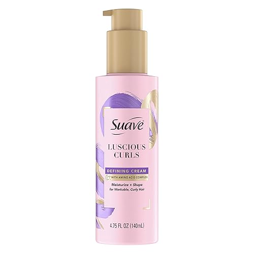 Suave Pink Luscious Curls Styling Cream Hair Cream for Luscious Curls Curl Defining Cream with Amino Acid Complex 4.75 oz Beauty & Personal Care Suave