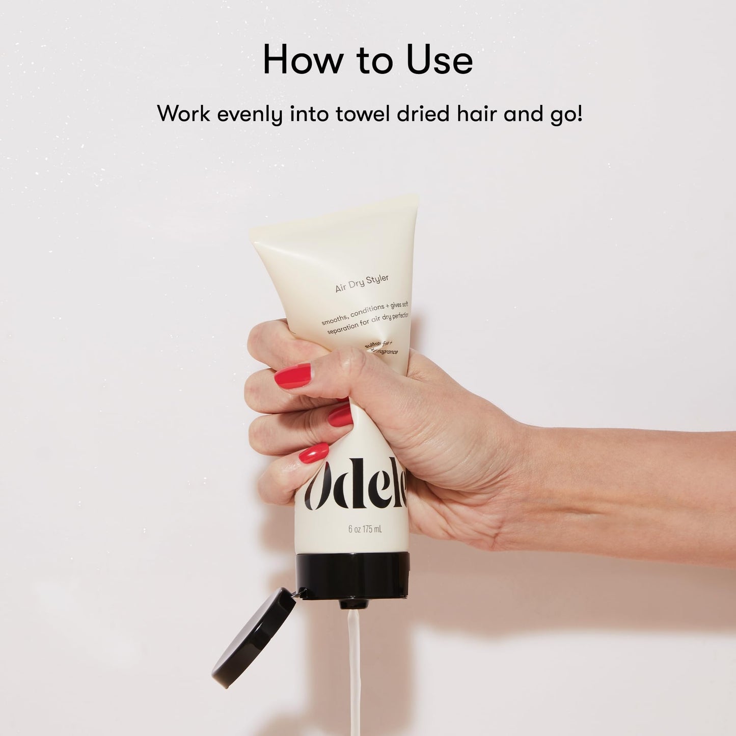 Odele Air Dry Styler, No-Heat Styling Gel to Smooth Frizz, Define and Condition Strands, for Straight, Wavy, and Curly Hair Types, 6 oz Beauty & Personal Care Odele