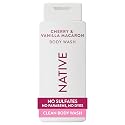 Native Cherry & Vanilla Macaron Scent 24-Hr Refreshing Clean Body Wash for Women & Men, All Skin Types Incl. Sensitive, Leaves Skin Feeling Clean Beauty & Personal Care Native