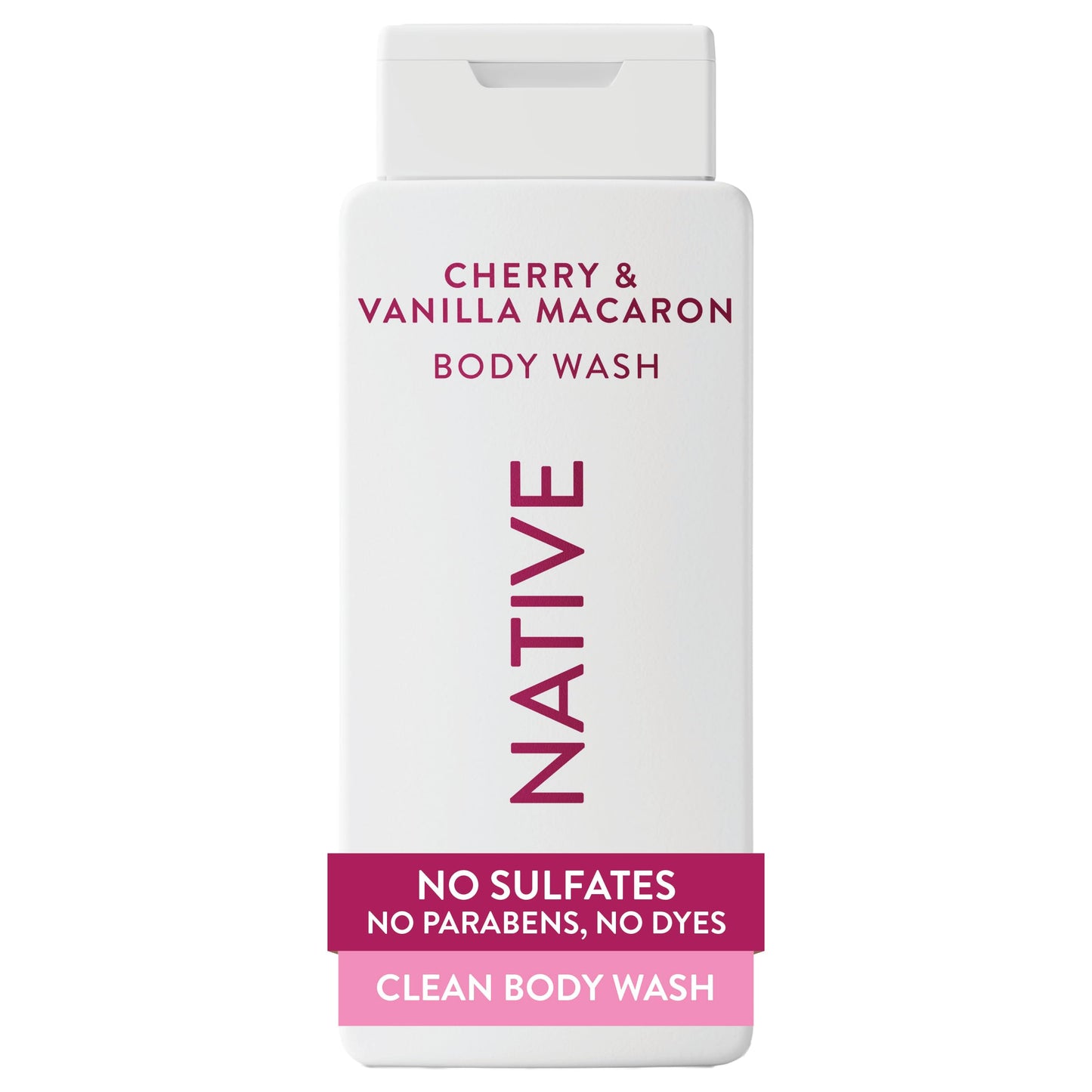 Native Cherry & Vanilla Macaron Scent 24-Hr Refreshing Clean Body Wash for Women & Men, All Skin Types Incl. Sensitive, Leaves Skin Feeling Clean Beauty & Personal Care Native