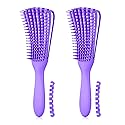 A.DASHER Hair Brush for Afro America/African Hair Textured 3a to 4c Kinky Wavy/Curly/Coily/Wet/Dry/Oil/Thick/Long Hair, Detangling Brush for Women (2 Beauty & Personal Care A.DASHER