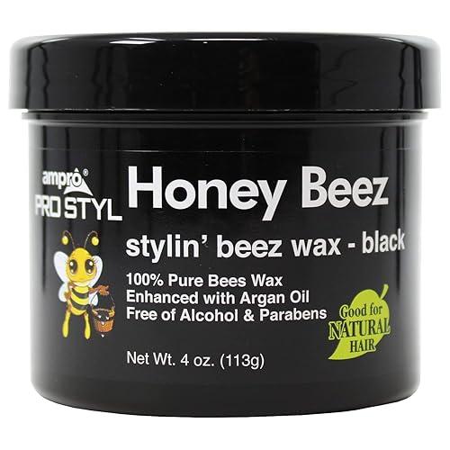 AmPro Honey Beez Wax 4oz- Black Beauty & Personal Care AmPro