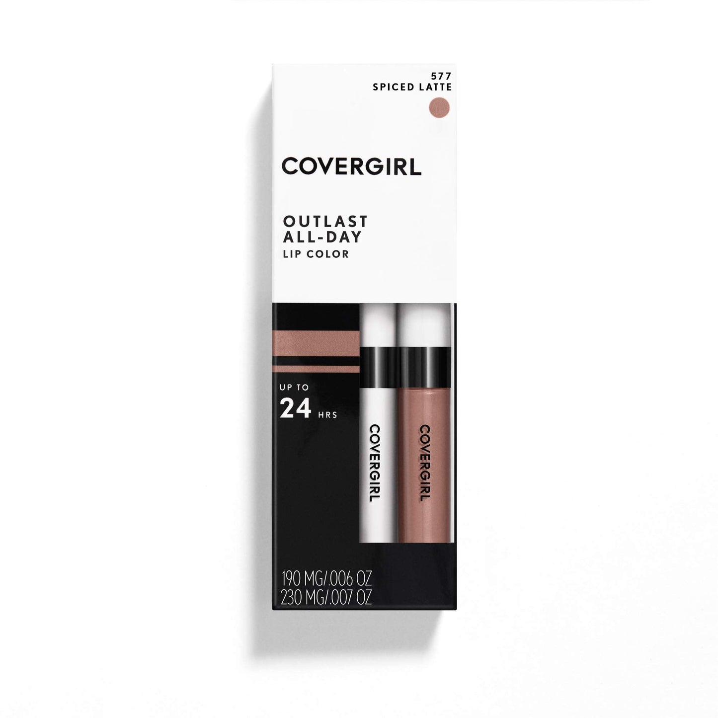 COVERGIRL Outlast All-Day Moisturizing Lip Color Spiced Latte 577, .13 Ounce (packaging may vary) Beauty & Personal Care COVERGIRL