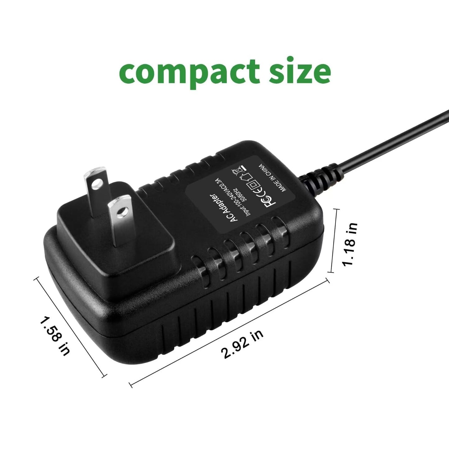 Cazxooy AC DC Adapter Compatible with NO NO Hair Removal System Model 8800 Charger Power Supply Cord Beauty and Personal Care Cazxooy