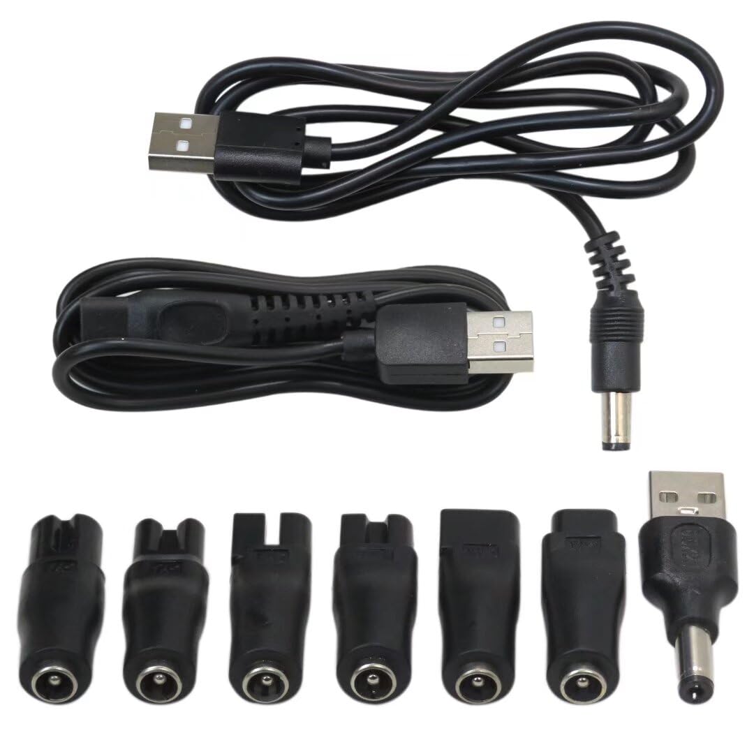 Shaver Power Cord 5V Replacement Charger USB Adapter Set Fit for Norelco 7000/5000 / 3000 Series HQ8505 3000 3100 3500 4100 4200 4500 6100 8000X 8500X Beauty and Personal Care Zafina-UP