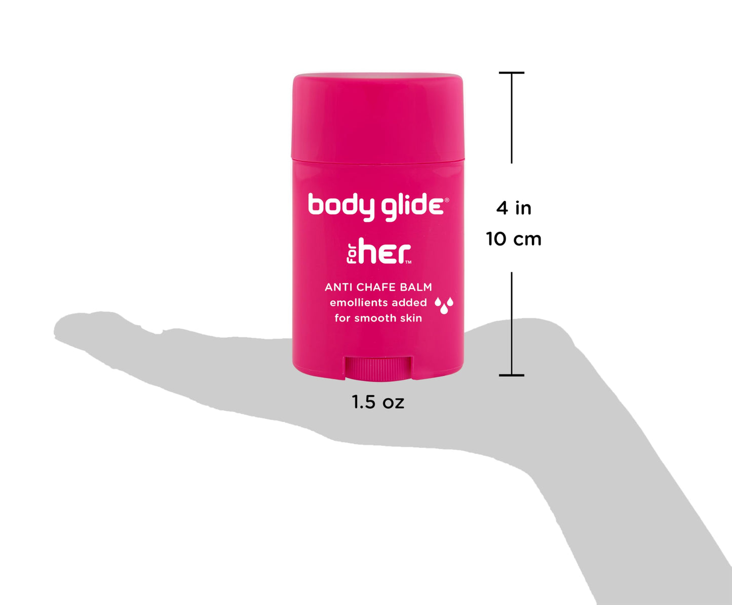 Body Glide For Her Anti Chafe Balm - Chafing stick with added emollients - Great for dry, sensitive skin and/or sensitive areas - Use on chest, bra Beauty and Personal Care BodyGlide