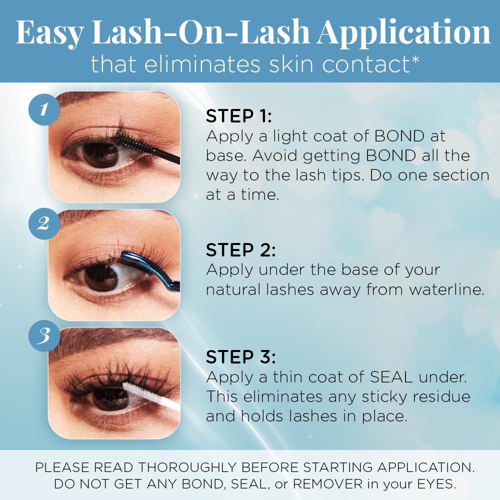Ardell Seamless Underlash Extensions Refill - Faux Mink Undies, Customizable Individual Lash Clusters, Natural Looking Lashes, DIY Cluster Eyelash