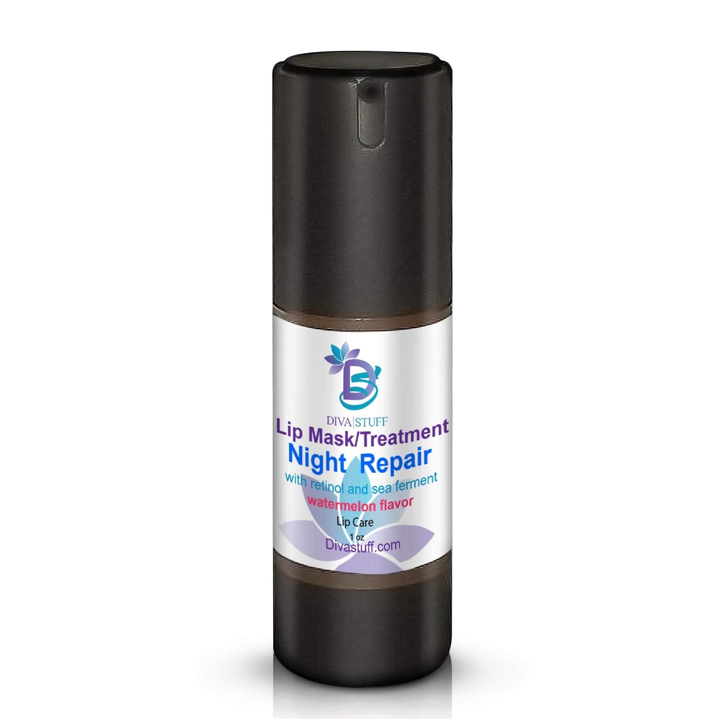 Diva Stuff Night Repair Lip Mask and Treatment - With Retinol & Sea Ferment for Soft, Plump Lips - Nighttime Treatment - Made in the USA w/Safe Beauty and Personal Care Diva Stuff