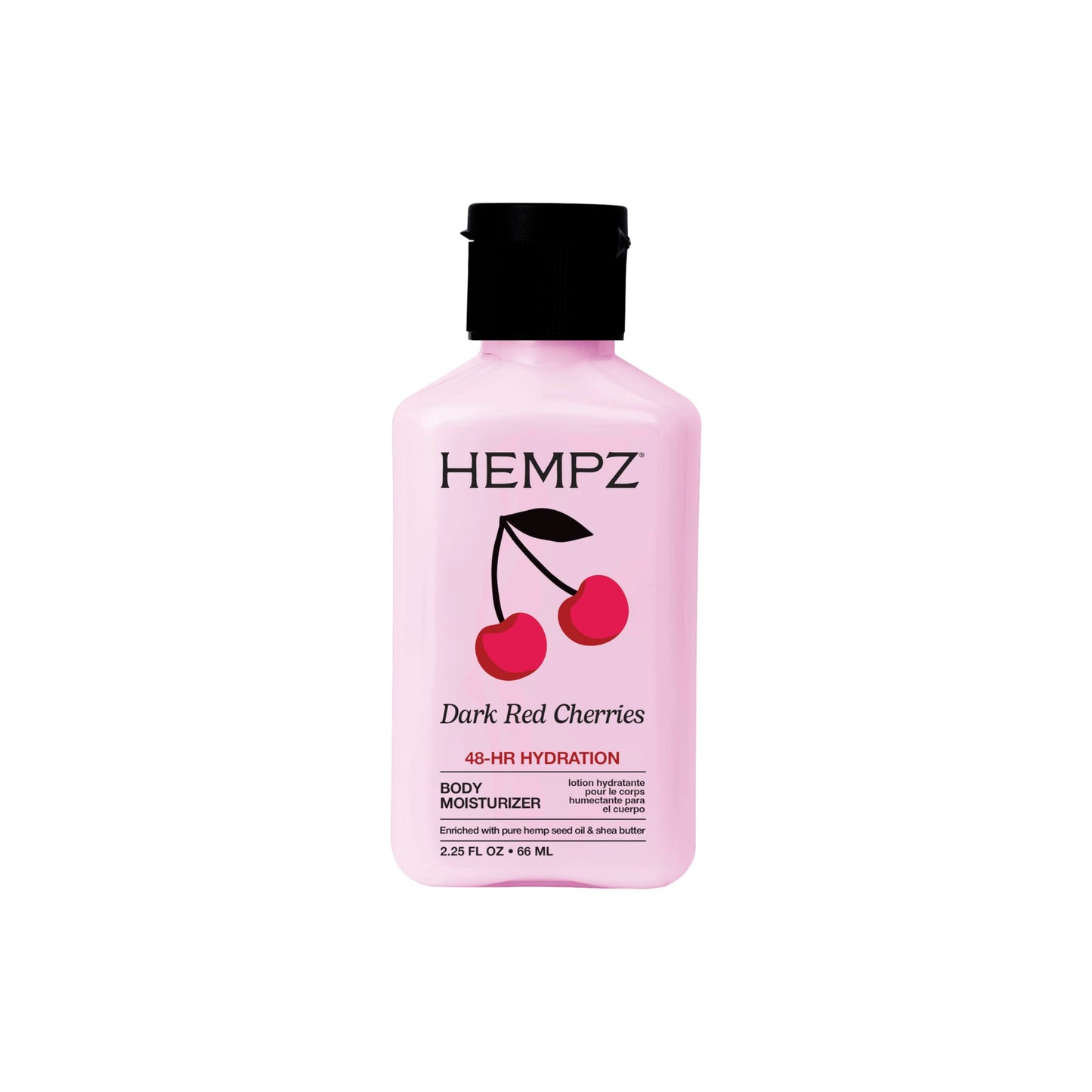 Hempz Mini Cherry Lotion, Ultra Hydrating Moisturizer for Body and Hands, Dark Red Cherries, travel friendly 2.25 oz. Beauty & Personal Care Hempz