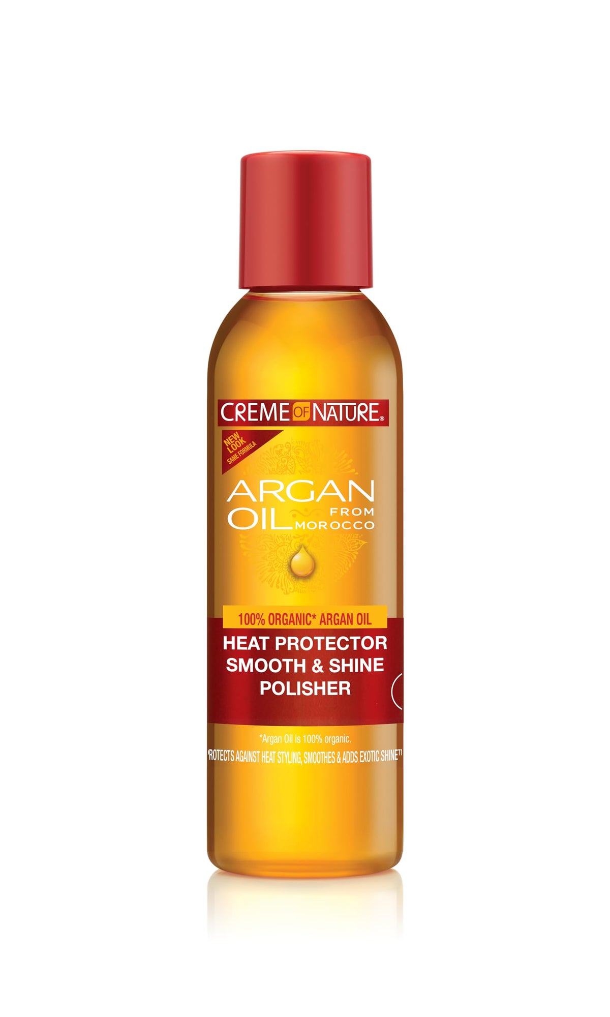 Creme of Nature Heat Protector Smooth & Shine Polisher, Smooths Hair, Protects Up to 450°F, Infused with Argan Oil, Stocking Stuffer for Women, 4 fl Beauty & Personal Care Creme of Nature