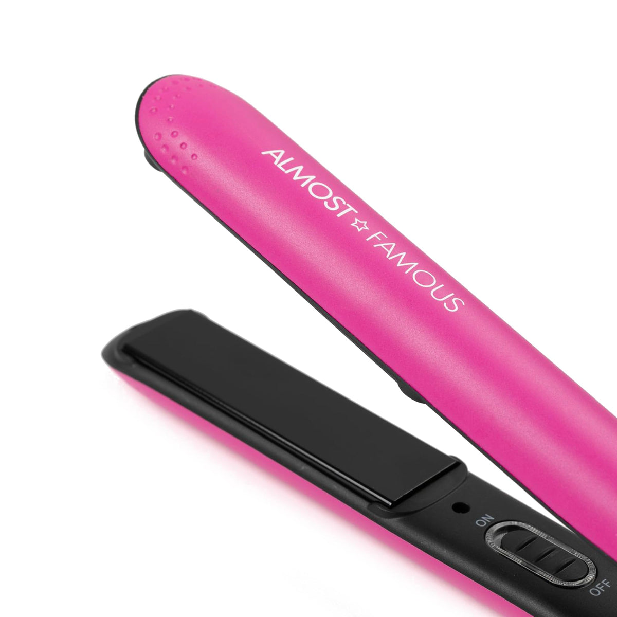 Fierce Glam by Almost Famous, Flat Iron with Travel Pouch - Pink