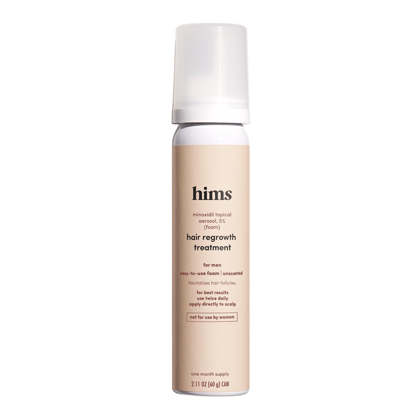 hims hair regrowth treatment minoxidil 5% topical solution foam - 2.11 oz Beauty and Personal Care HIMS & HERS Default Title