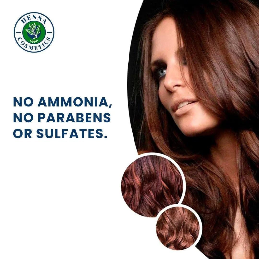 Henna Cosmetics Henna Hair Dye, Burgundy, 100g + Free 50g Henna Beauty & Personal Care HENNA COSMETICS CYPRI