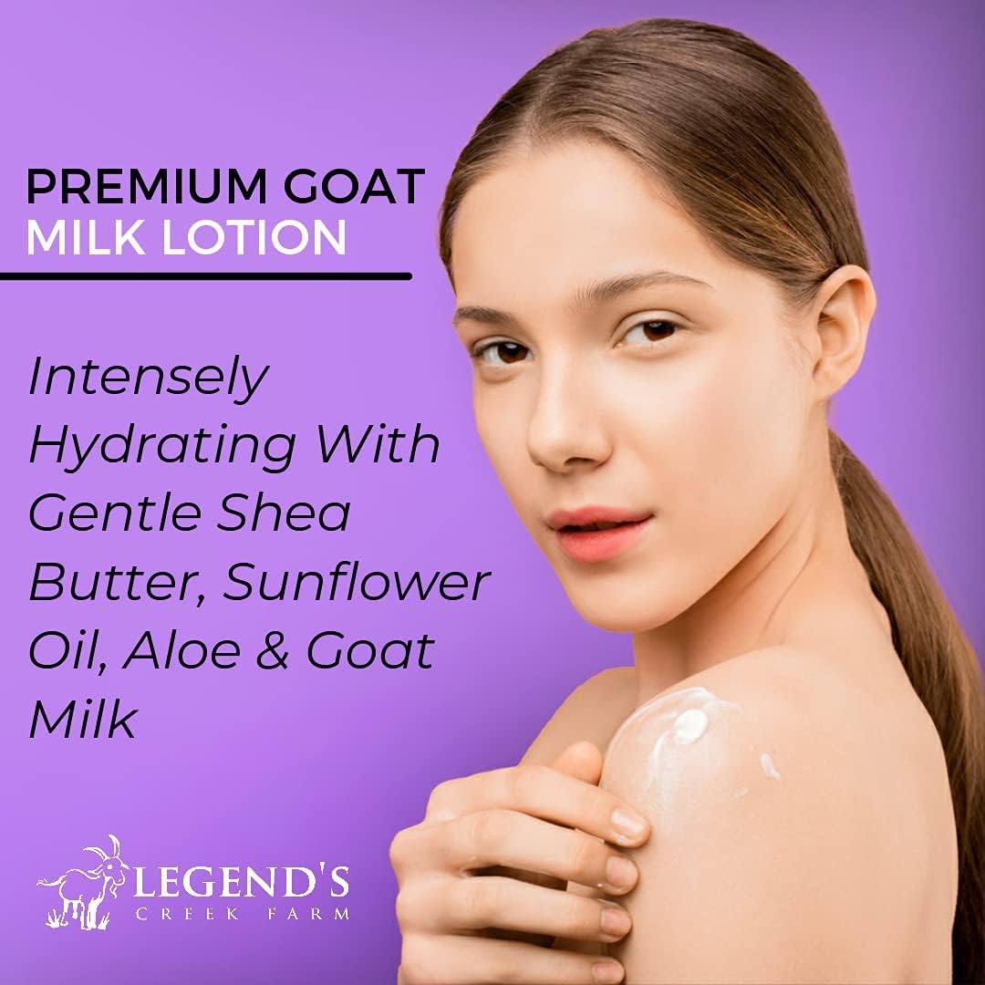 Legend's Creek Farm Goat Milk Lotion - Deeply Moisturizing Goat Milk Body Lotion for Body, Hand & Face - 9 oz Body Moisturizer with Shea Butter Beauty & Personal Care Legend's Creek