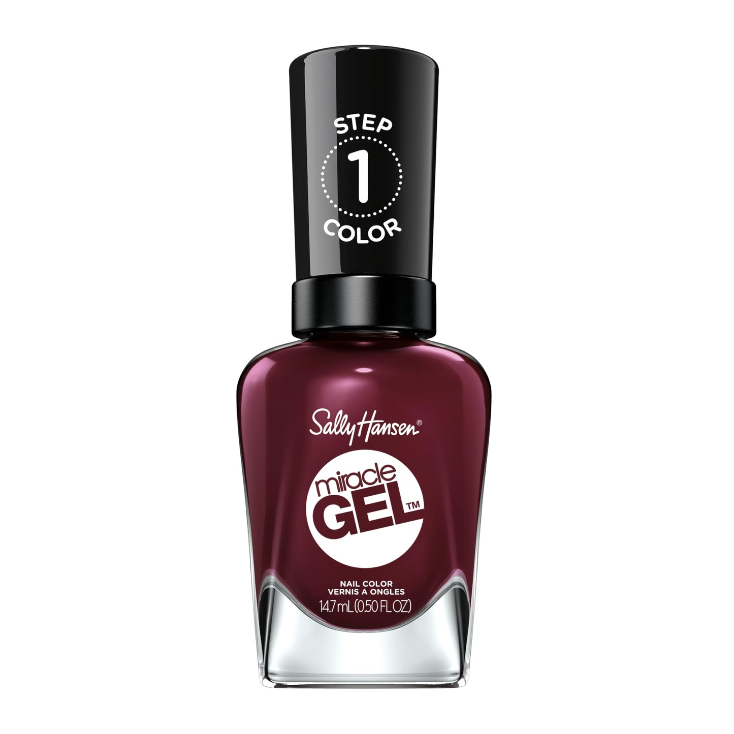 Sally Hansen Miracle Gel Salon Quality Nail Polish | Gel-Like Formula, Two-Step System, No UV Light Needed, Long Lasting | Opaque, Glossy | 479 Wine Beauty & Personal Care Sally Hansen