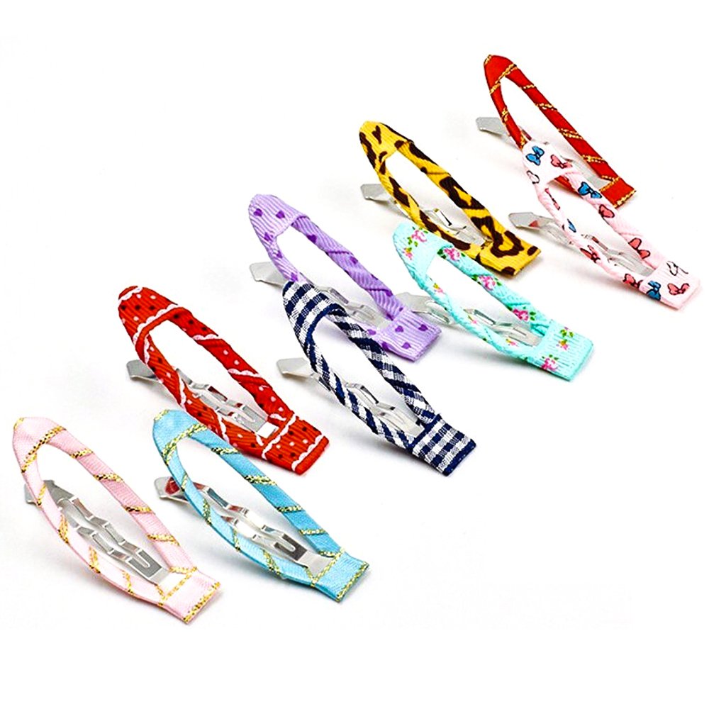 20pcs/pack 2 Inch No Slip Snap Hair Clips Ribbon Wrapped Barrettes for Girls Toddlers Kids Women Accessories(20Pcs) Beauty & Personal Care Liasun