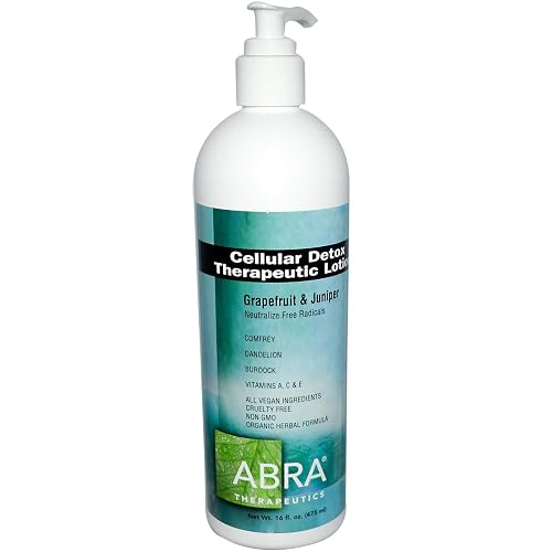 Abra Therapeutics - Therapeutic Lotion Cellular Detox Grapefruit & Juniper - 16 fl. oz. Beauty & Personal Care Abra