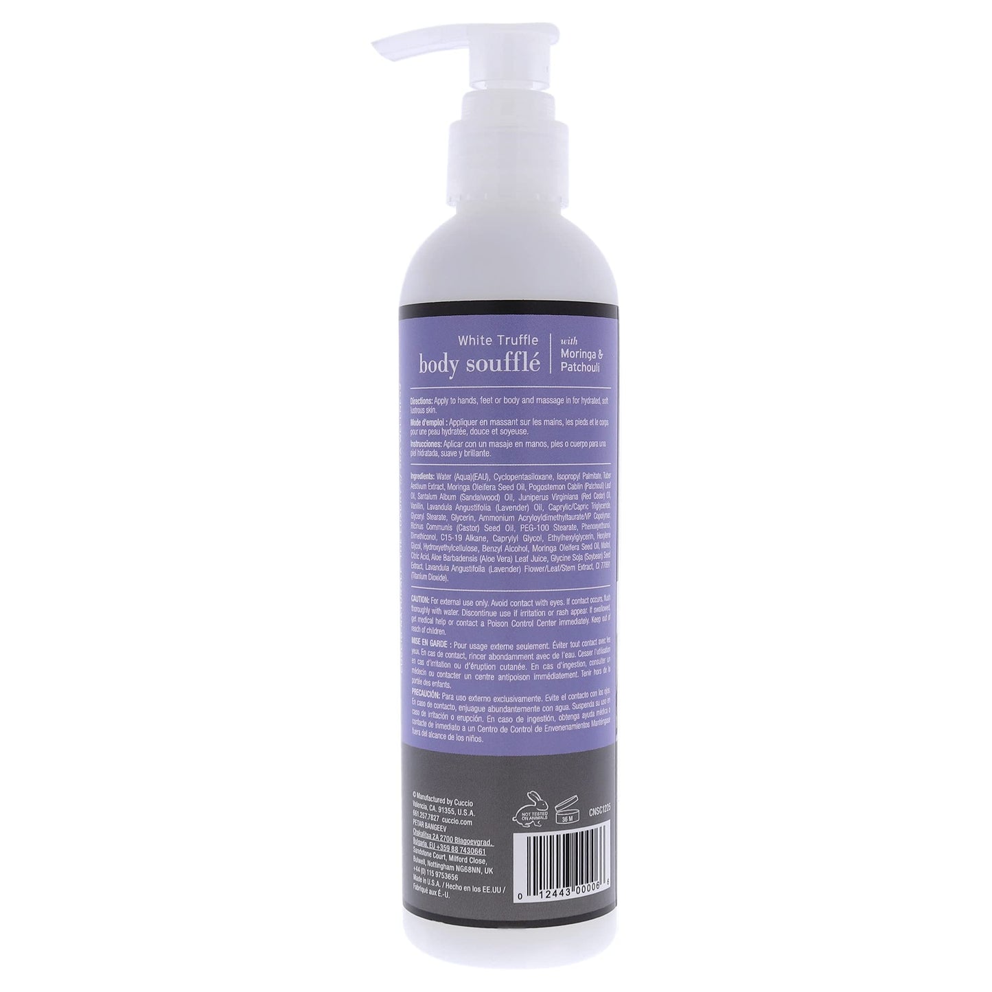 Cuccio Naturale White Truffle Body Soufflé - Smoothing, Nourishing Body Treatment For Long Lasting Hydration and Dry Skin Relief - Lightweight Beauty & Personal Care Cuccio