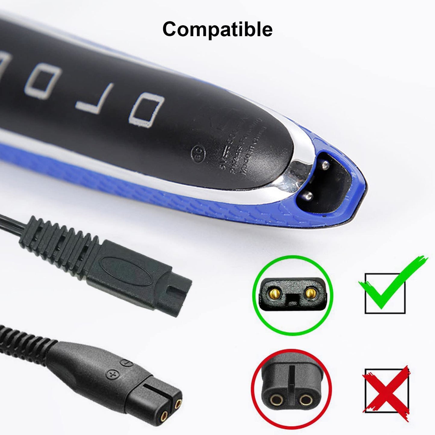 LinMei Shaver Charger Cord for Microtouch Solo Electric Shaver Solo Trimmer USB Charging Cable Solo Razor Charger 31.5 in with Cleaning Brush Beauty and Personal Care LinMei