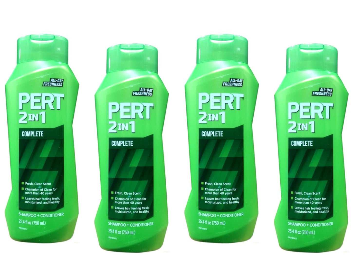 PERT 2 in 1 Complete Clean Shampoo and Conditioner - Mens Shampoo for Daily Use - Hair Conditioner for Men - Removes Dirt, Oil, and Build Up - 4 pc Beauty & Personal Care Pert