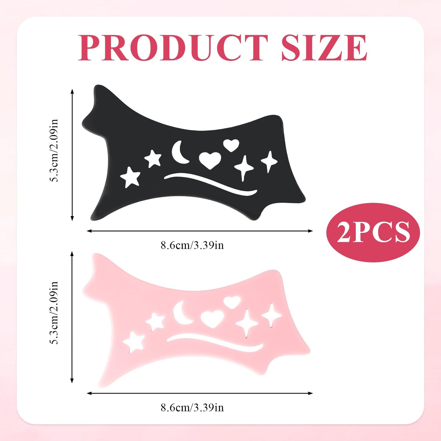 2 PCS Eyetour Eyeshadow Tool, Eyeshadow Assistant, Eyeshadows Stencils for Eyes, Perfect Eyeliner and Eyeshadows Application for Women Quick Make-Up Beauty & Personal Care ROBOHOOK