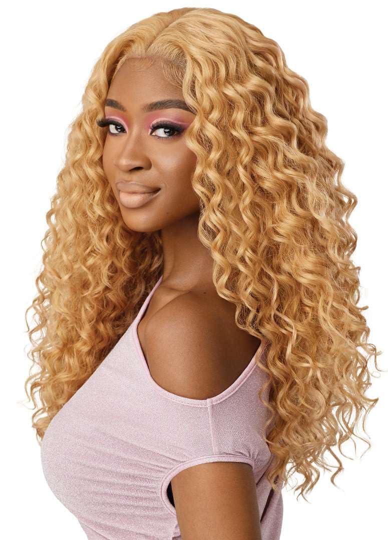 Outre Lace Front Wig - Perfect Hair Line 13X4 - Swoop Series - Swoop 9 (SWISS BROWN)