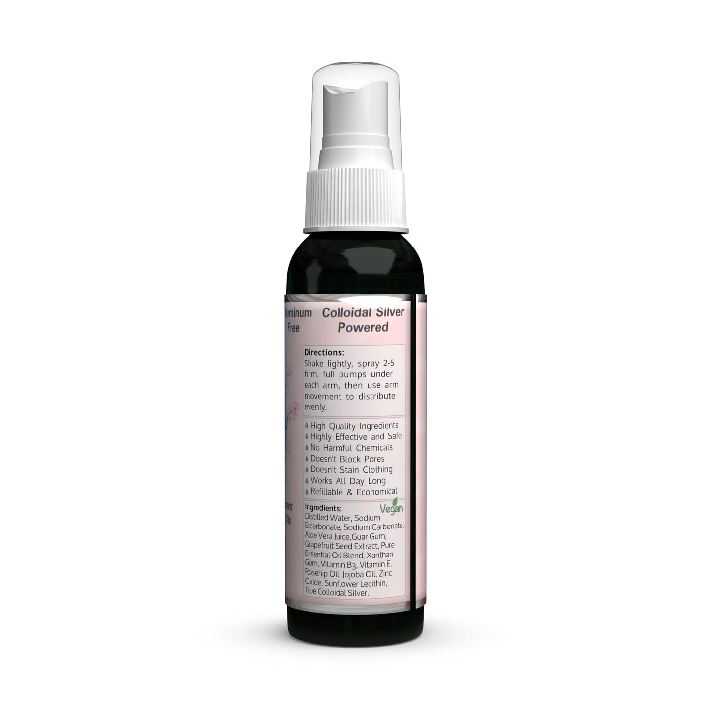 Silver Shield Deodorant - Sensitive Skin Formula - Floral Scent - Spray-on Version, All Natural Colloidal Silver Deodorant, 2 oz. Beauty and Personal Care Silver Botanicals