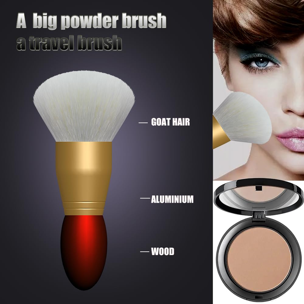 11pcs travel makeup brush sets top10 makeup brush Horse hair eyeshadow brushes,animals hair brushes like white goat hair blusher brush.snythetic Beauty & Personal Care Oye
