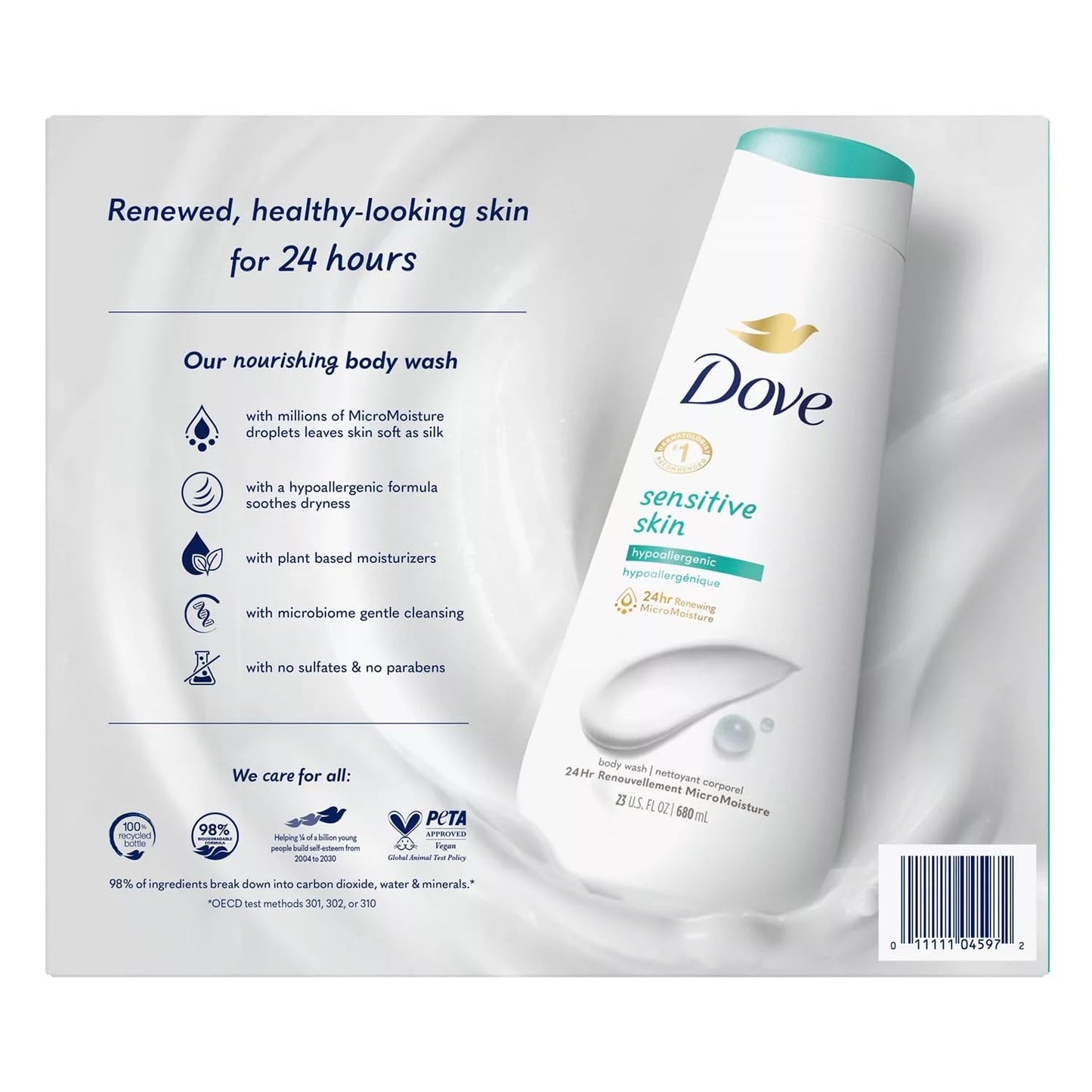Dove Nourishing Body Wash, Sensitive Skin, 23 Fluid Ounce (Pack of 3) Beauty & Personal Care Dove