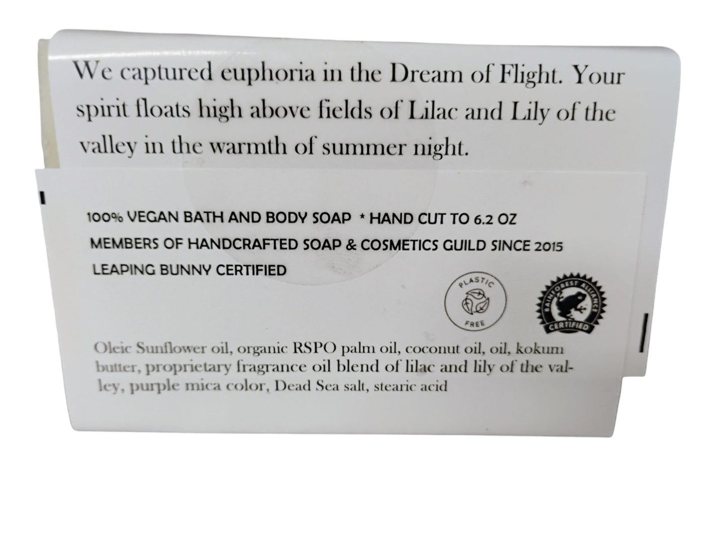 WFG WATERFALL GLEN SOAP COMPANY, LLC, Dream to Fly bath soap, lilac and lily of the valley with kokum butter Beauty & Personal Care WFG WATERFALL GLEN SOAP COMPANY, LLC. SHARE THE GOODNESS