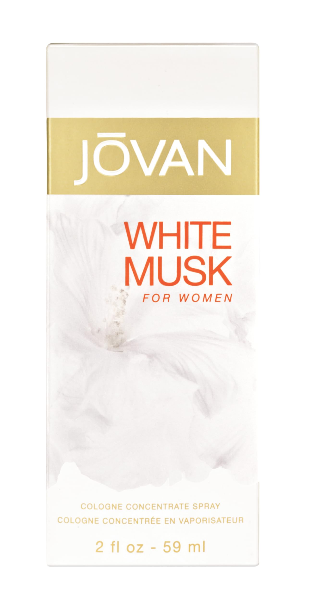 Jovan White Musk for Women Eau de Cologne Spray 2 fl oz (Pack of 1), Notes of Jasmine, Musk, and Amber, Women's Fragrance, Long Lasting, Everyday Beauty & Personal Care Jovan