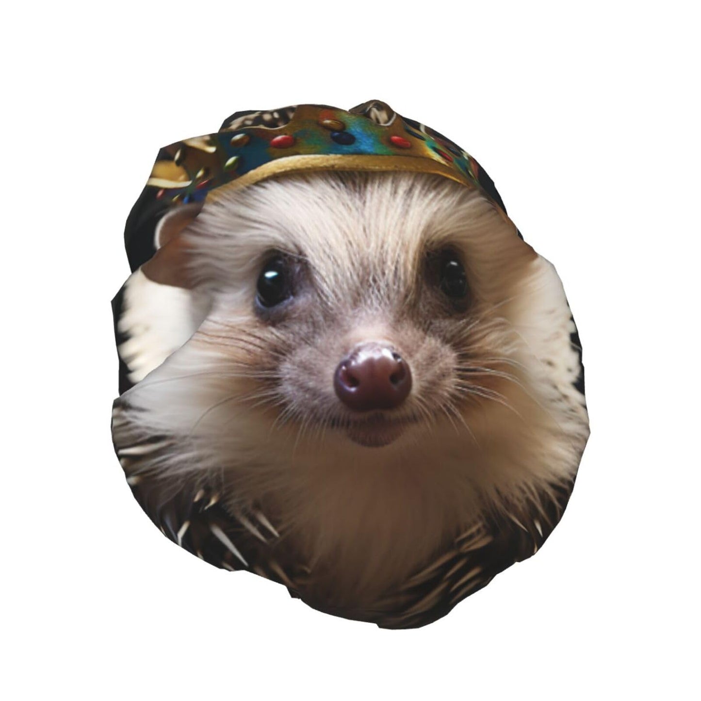 Crown With Hedgehog Shower Cap For Women Reusable Double Layers Bathing Bath Cap Hair Caps Waterproof Elastic Band Ladies Spa Salon Shower Hat Hair Beauty and Personal Care GDSHJKLW
