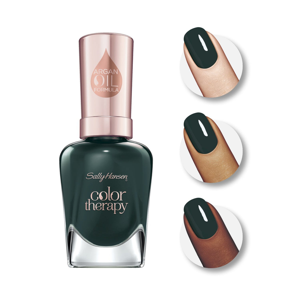 Sally Hansen Color Therapy Nail Polish, Cool Cucumber, Pack of 1