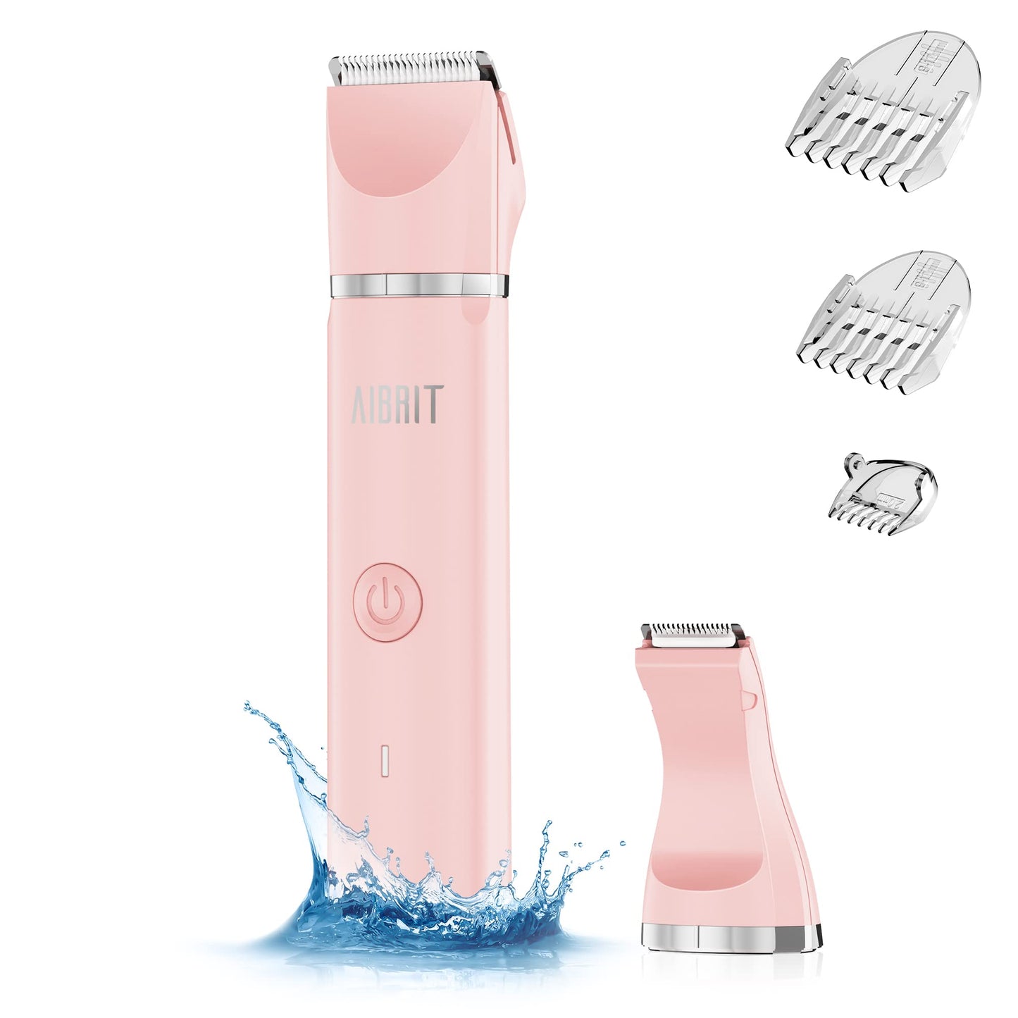 AIBRIT PRO Electric Bikini Trimmer for Women - 2 in 1 Electric Lady Pubic Hair Groomer Painless Hair Removal Razor Body Shaver, Portable Ladies Shaver Beauty and Personal Care AIBRIT PRO