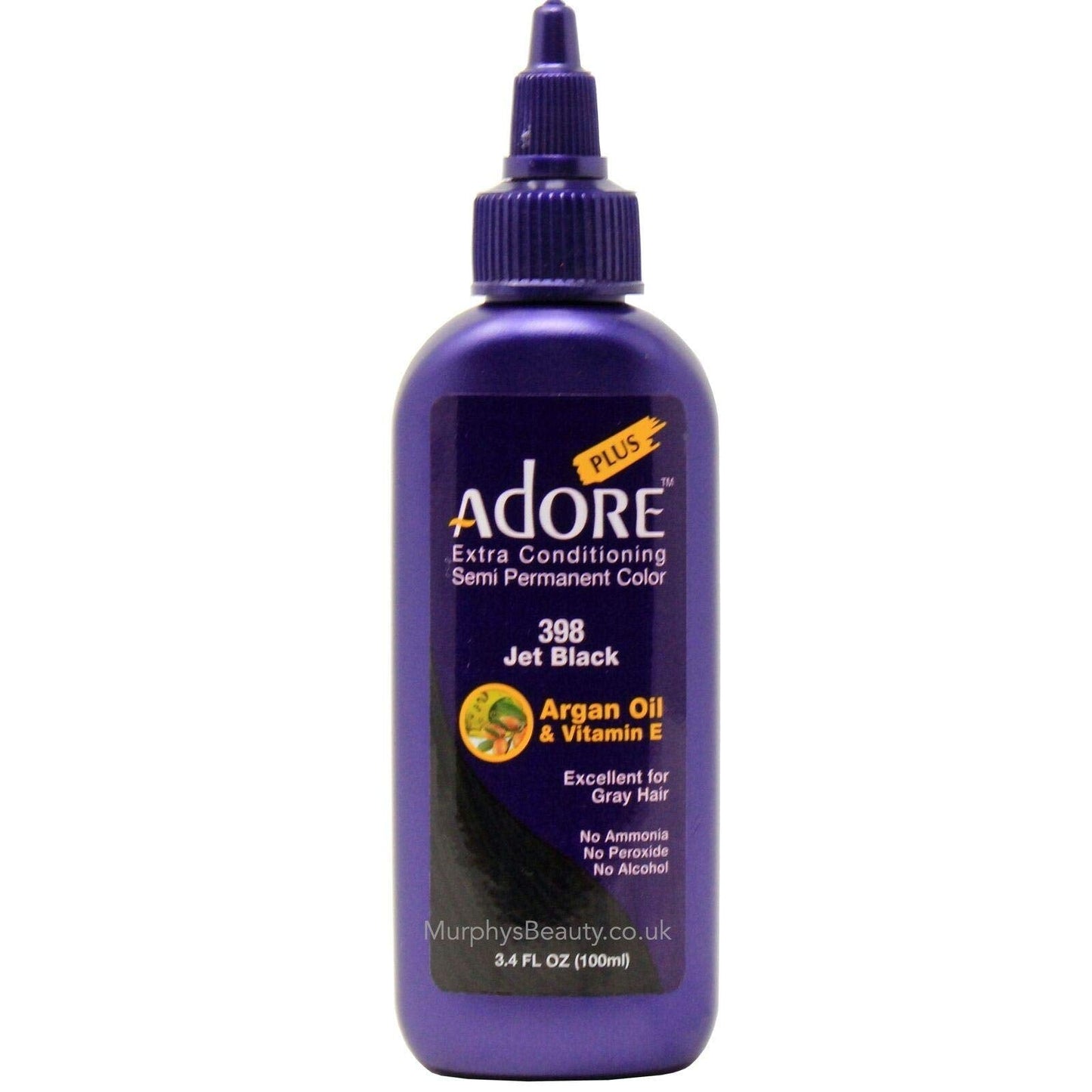 Adore Plus #398 JET BLACK 3.4 FL OZ Beauty & Personal Care ADORE COSMETICS