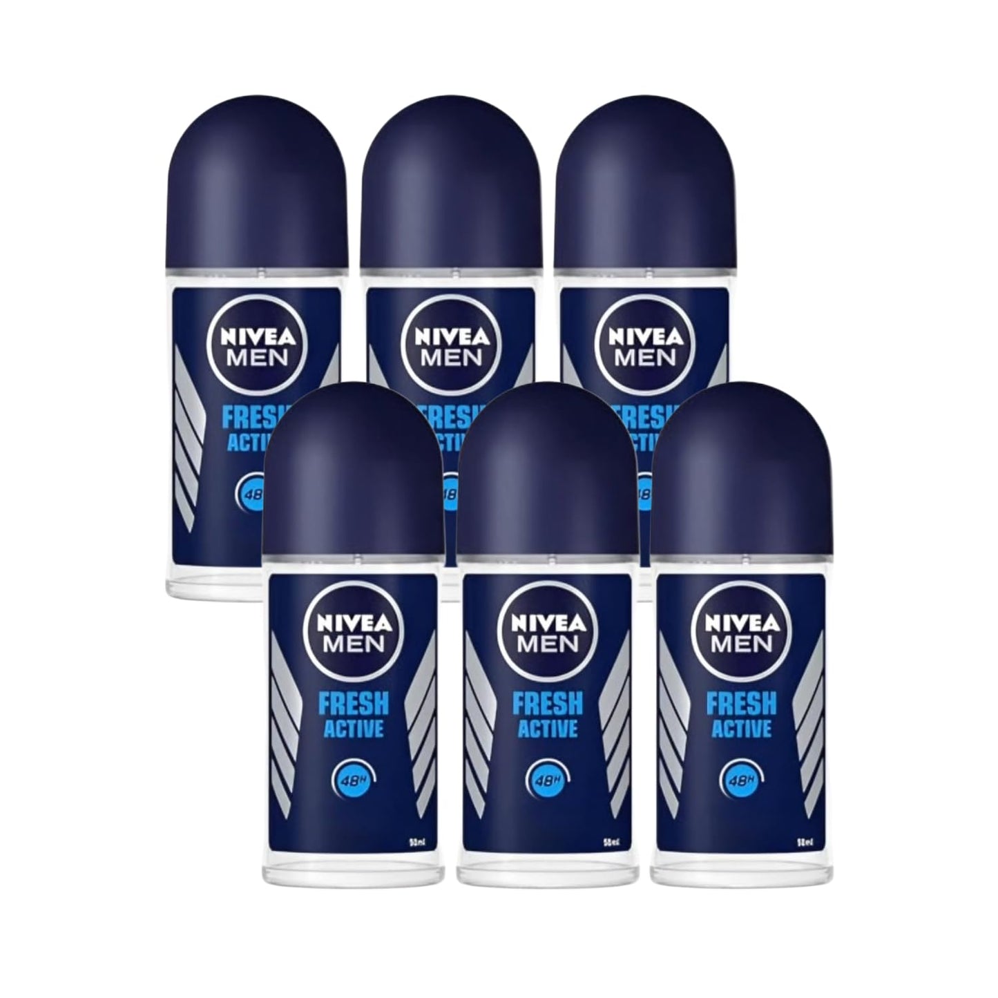 Nivea Men Fresh Active Roll-On Deodorant - 1.69 fl oz - Pack of 6 Beauty and Personal Care NIVEA
