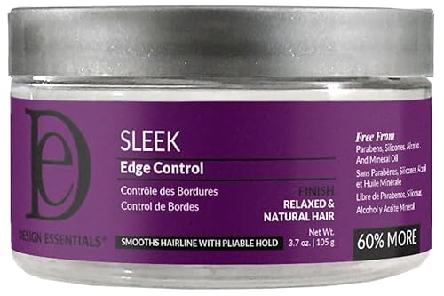 Design Essentials Sleek Edge Control, Medium Hold for Relaxed and Natural Textures, 3.7 Ounce (Pack of 1) Beauty & Personal Care Design Essentials