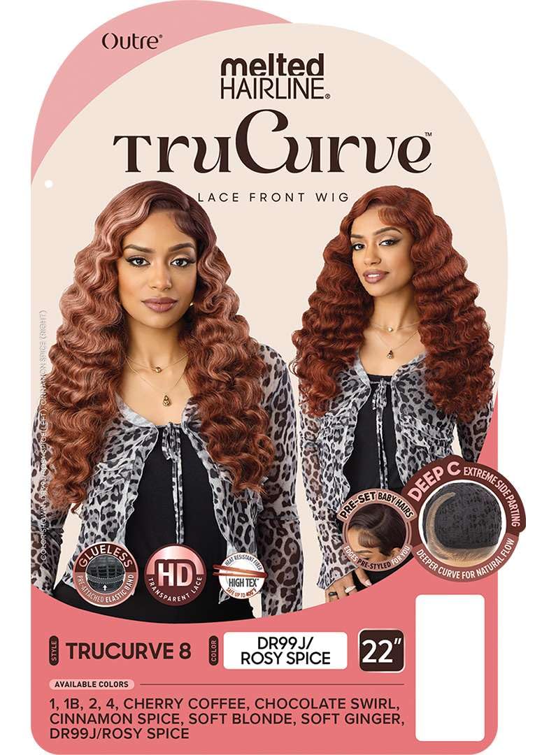 Outre Lace Front Wig - Melted Hairline - TruCurve - TruCurve 8 (CHOCOLATE SWIRL)