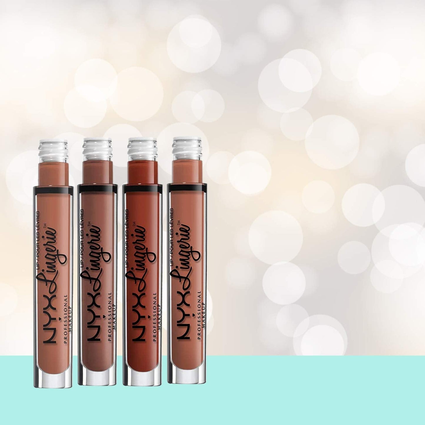 NYX PROFESSIONAL MAKEUP Lip Lingerie Matte Liquid Lipstick - Exotic, Warm Mahogany Red Beauty & Personal Care NYX PROFESSIONAL MAKEUP