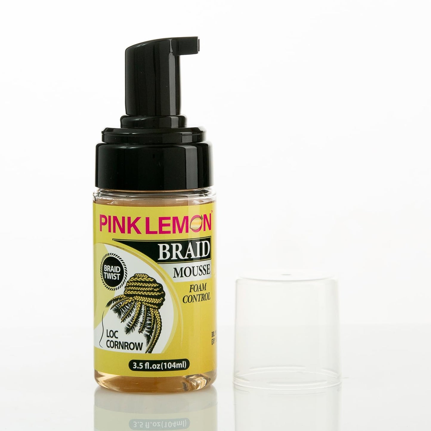 PINK LEMON Braid Mousse Foam Control for Loc and Cornrow Styling, 3.5 fl oz Beauty & Personal Care PINK LEMON
